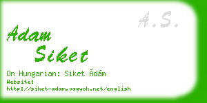 adam siket business card